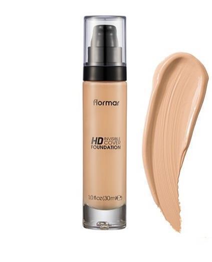 Flormar HD Invisible Cover 40 Light Ivory Güneş Koruyuculu Likit Serum Fondöten 30 ml