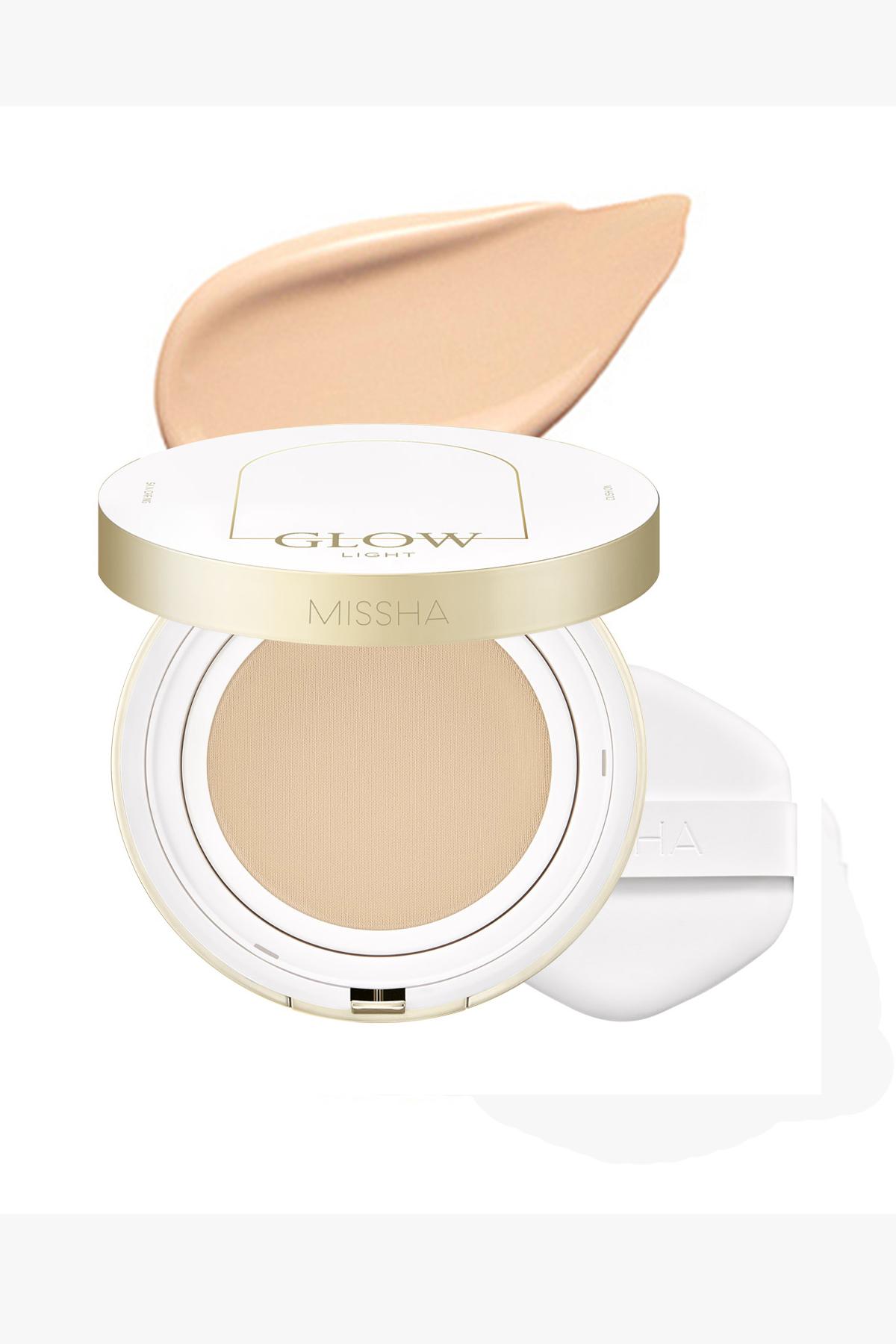 Missha Glow Light 23 Sand Güneş Koruyuculu Pudra Kompakt Fondöten 13 gr