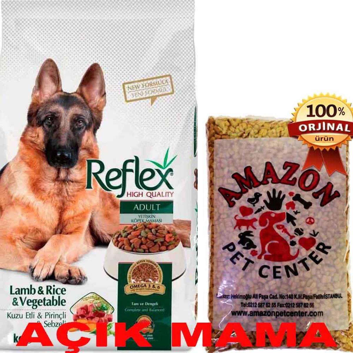 Reflex High Quality New Formula Kuzu Etli ve Sebzeli Tüm Irklar Yetişkin Kuru Köpek Maması 1 kg