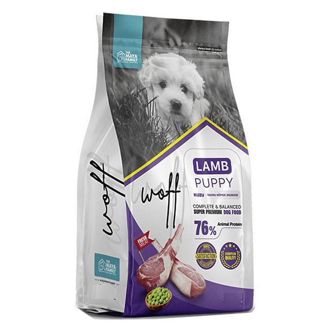 Woff Super Premium Kuzu Etli Tüm Irklar Yavru Kuru Köpek Maması 12 kg