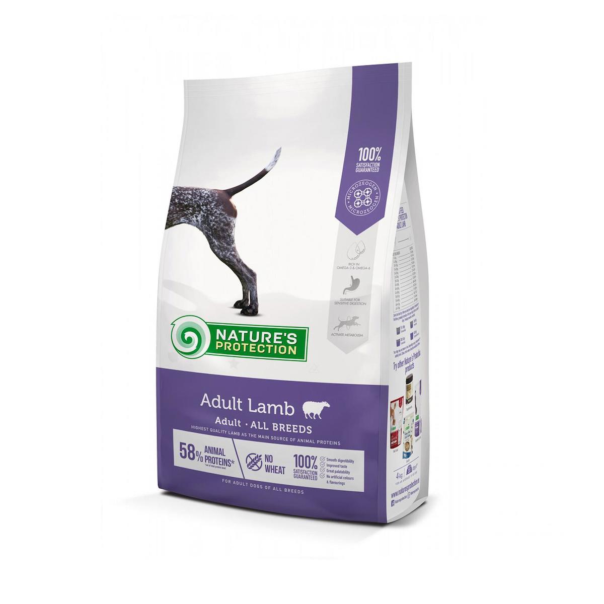 Nature'S Protection Kuzu Etli Tüm Irklar Yetişkin Kuru Köpek Maması 12 kg