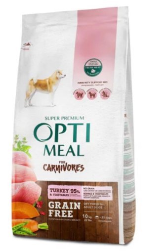 Optimeal Super Premium Hindili ve Sebzeli Tüm Irklar Yetişkin Kuru Köpek Maması 10 kg