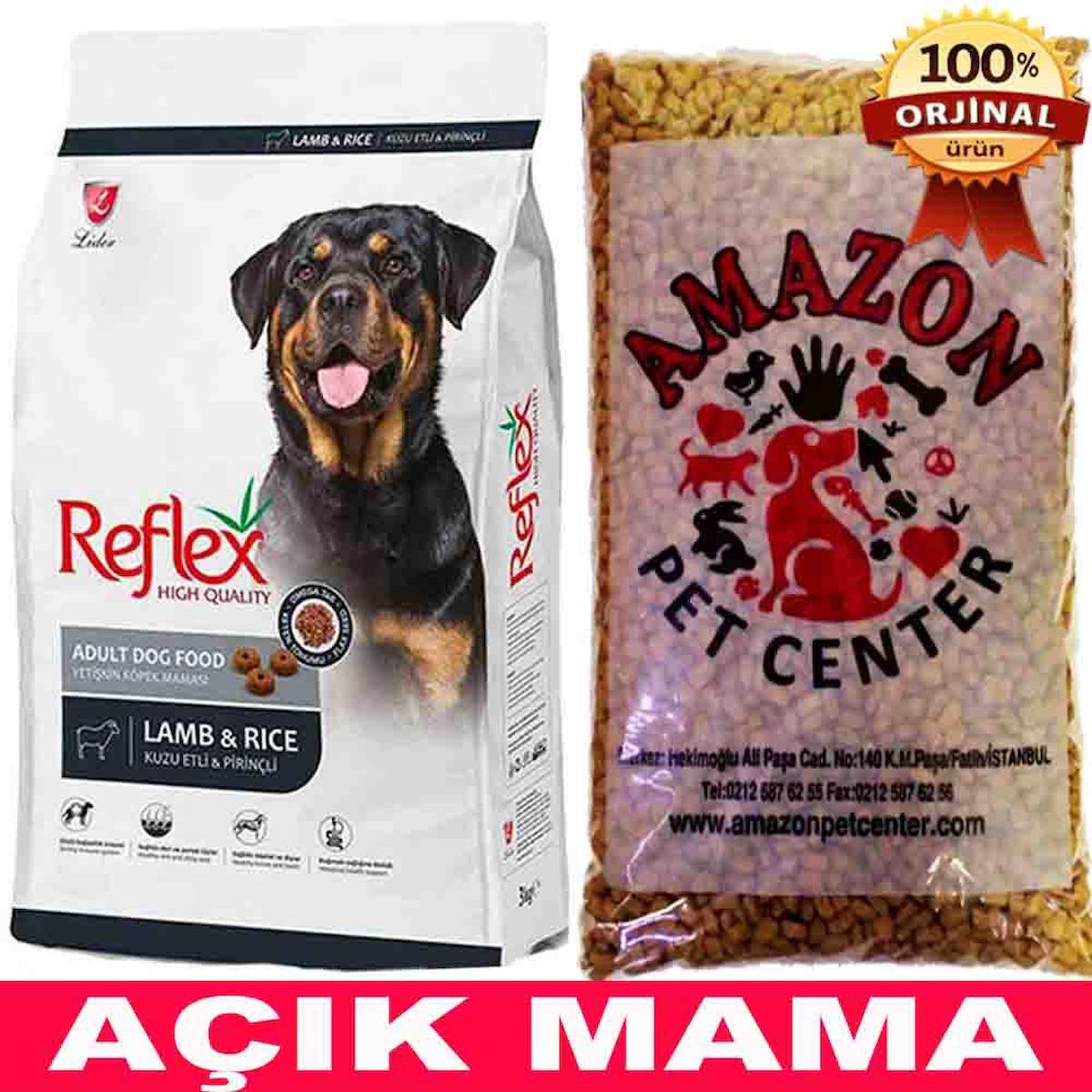 Reflex High Quality Kuzu Etli ve Pirinçli Tüm Irklar Yetişkin Kuru Köpek Maması 1 kg