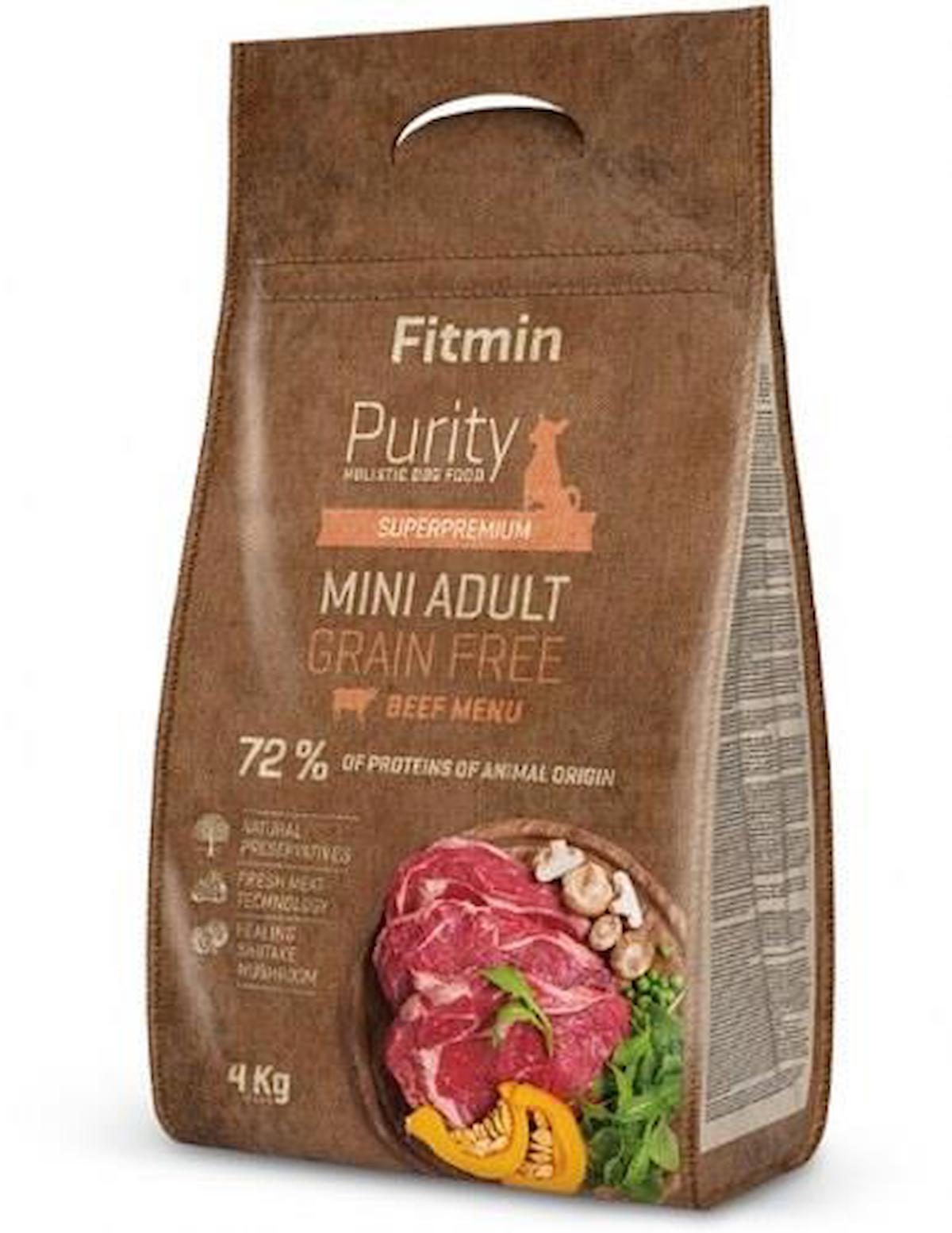 Fitmin Super Premium Biftekli Mini Irk Yetişkin Kuru Köpek Maması 4 kg