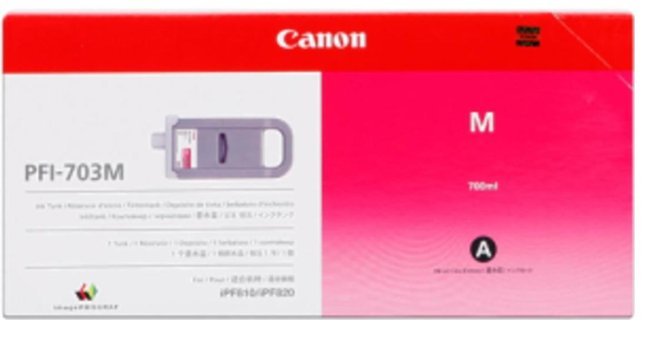 Canon PFI 703M/2965B001 Orijinal Kırmızı Mürekkep Kartuş