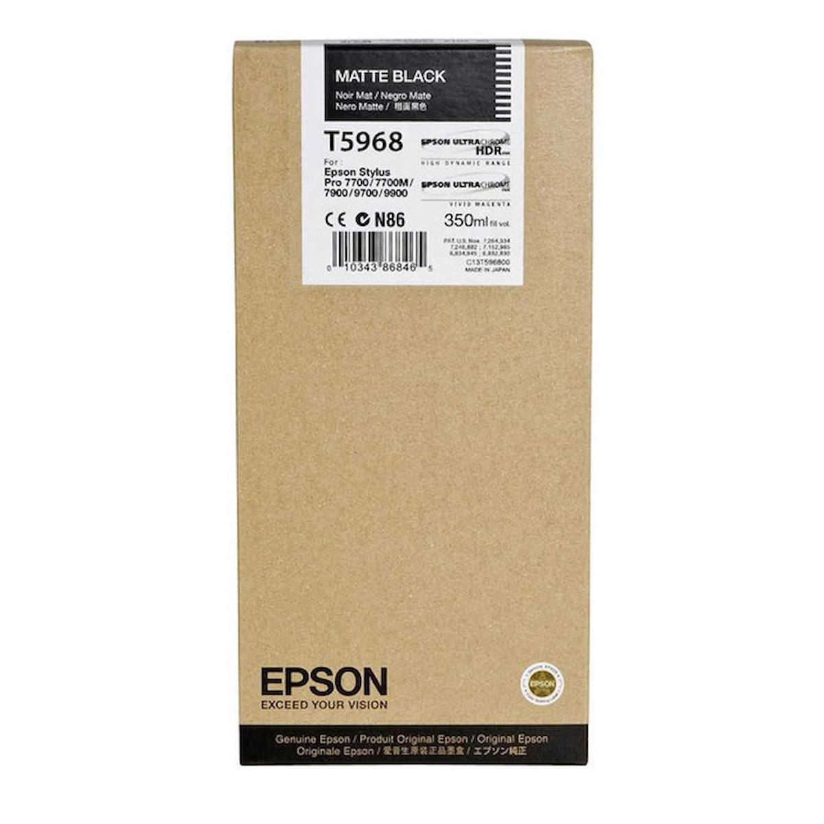 Epson T5968-C13T596800 Orijinal Siyah Mürekkep Kartuş