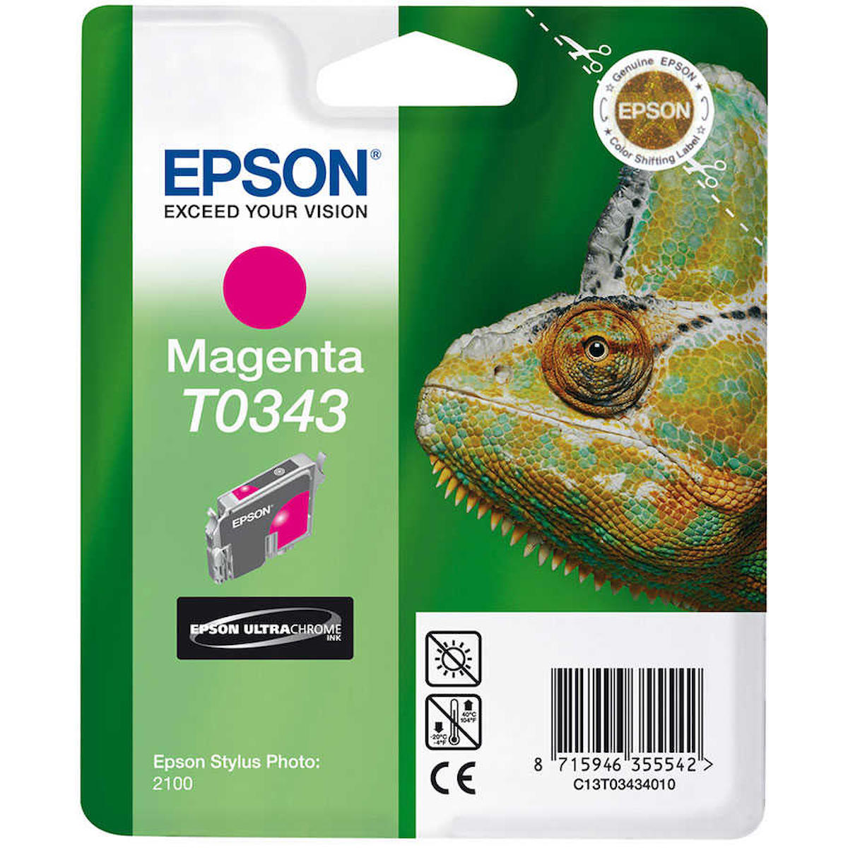 Epson T0343-C13T03434020 Orijinal Kırmızı Mürekkep Kartuş