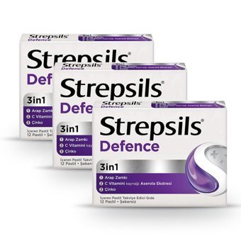 Strepsils Defence Aromalı Unisex Vitamin 3x12 Tablet