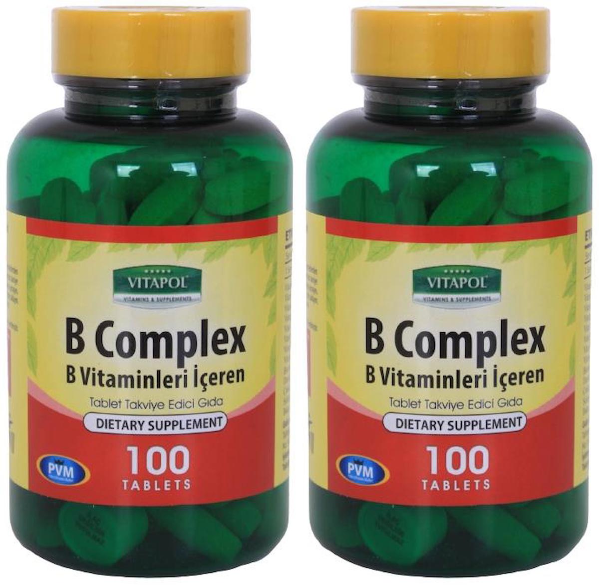 Vitapol Vitamin B Aromasız Unisex 2x100 Tablet