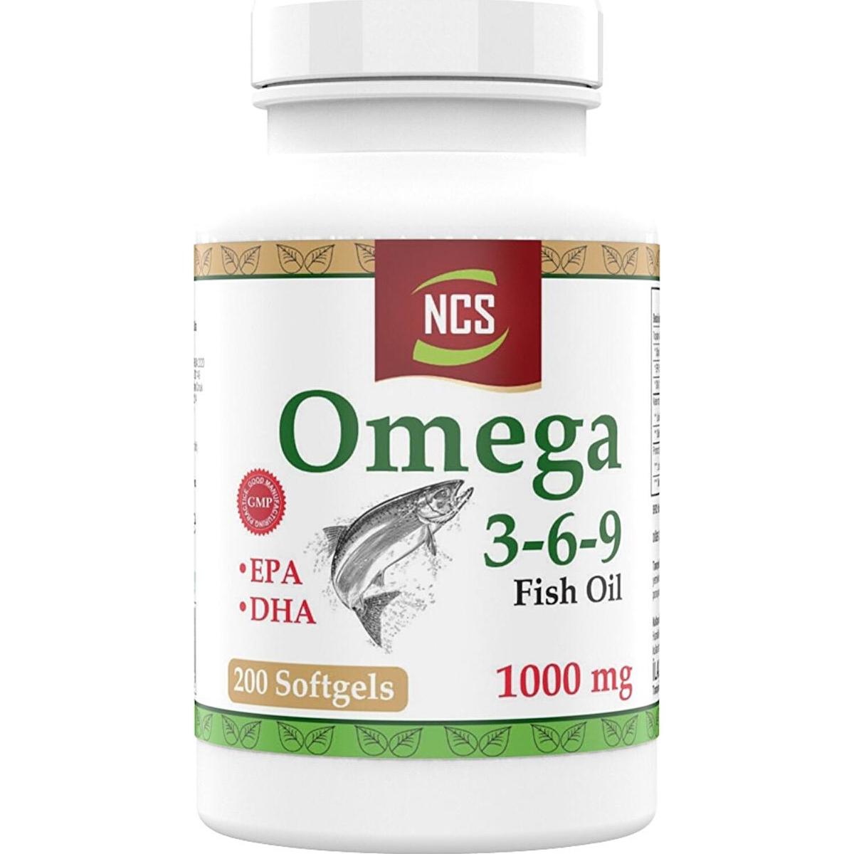 Ncs Omega 3 Sade Unisex Vitamin 200 Adet