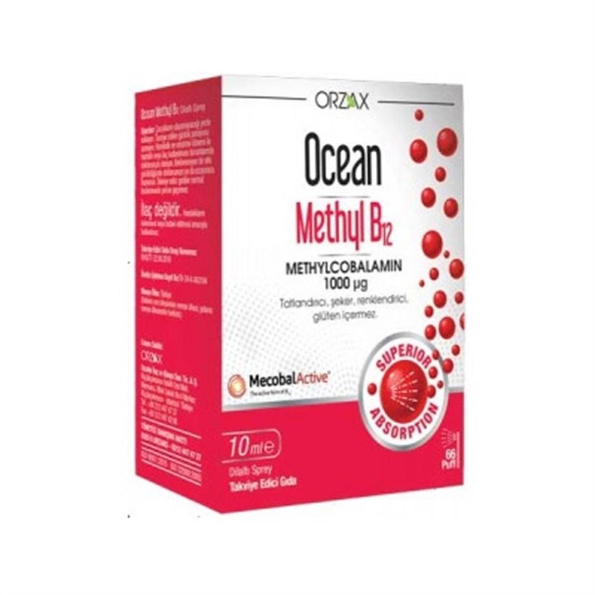 Ocean Orzax B12 Aromasız Unisex Vitamin 10 ml