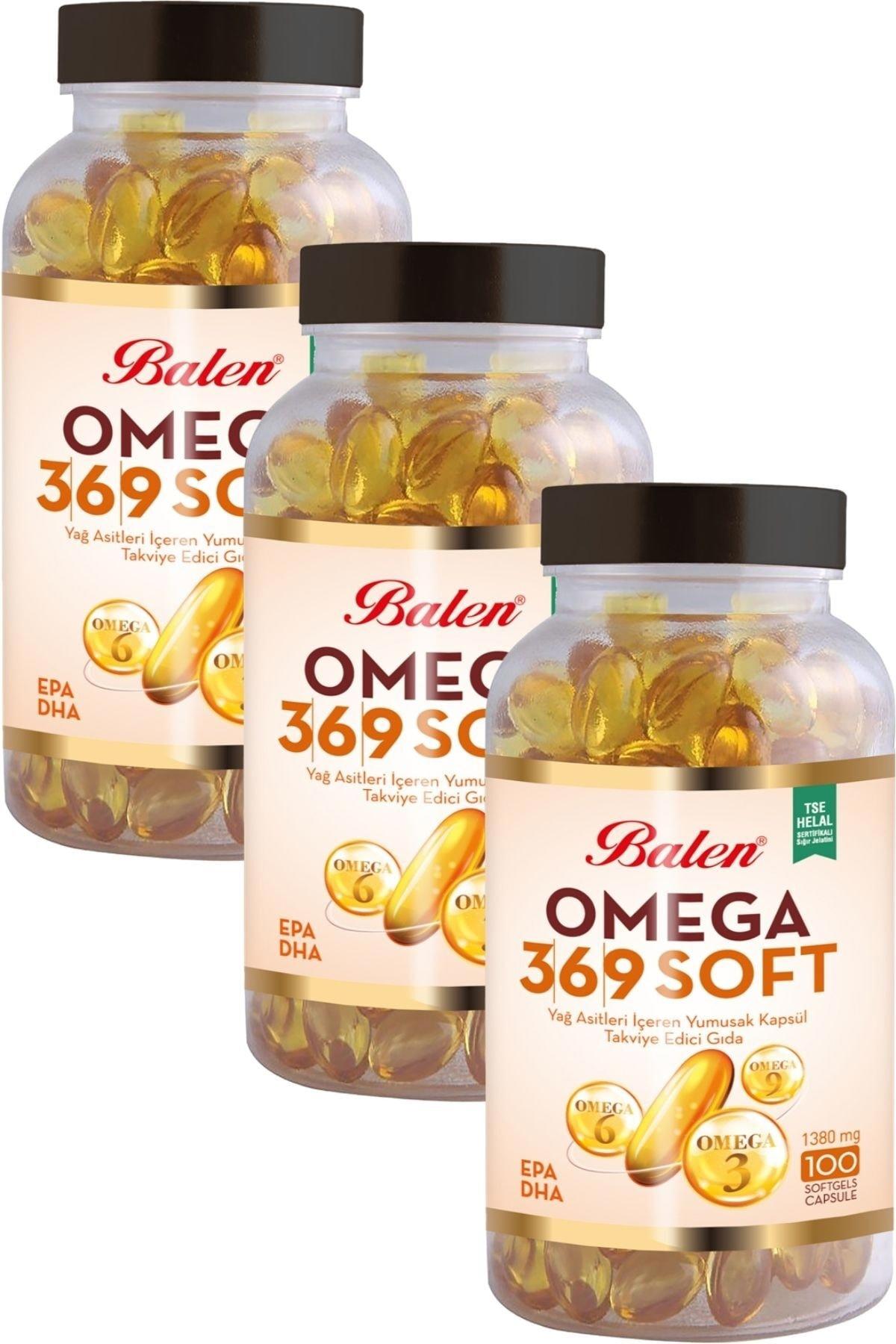 Balen Omega 3-6-9 Sade Unisex Vitamin 3x100 Kapsül