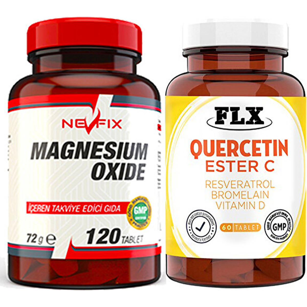 Flx Nevfix Magnezyum Oxide Aromasız Unisex Vitamin 60 - 120 Tablet