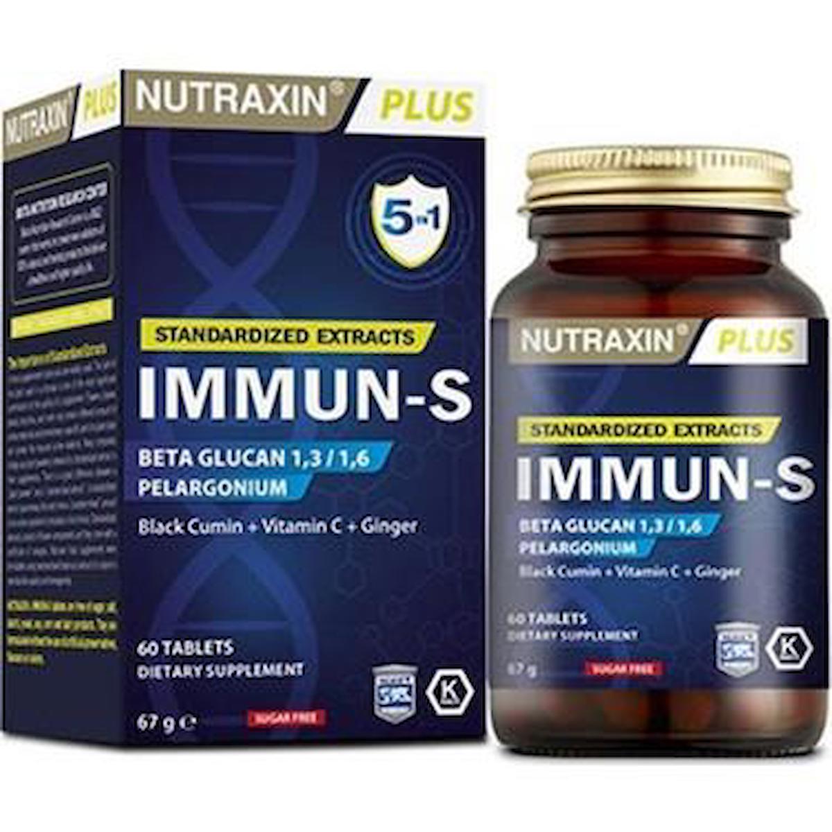 Nutraxin Plus Immun-S Unisex Vitamin 60 Tablet