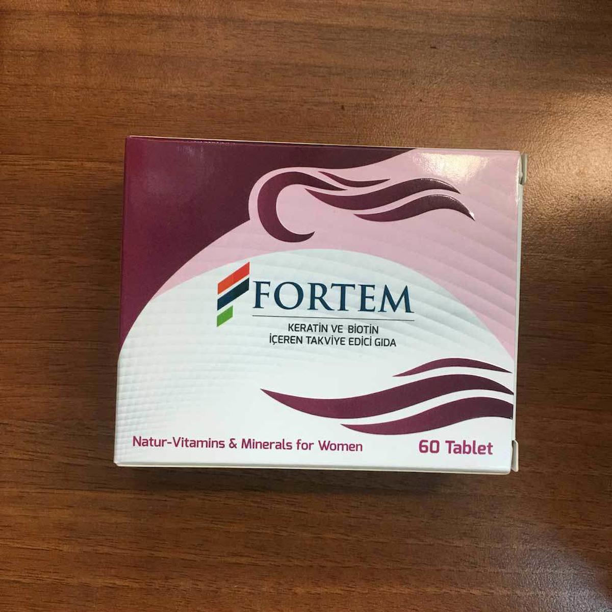 Fortem Keratin Ve Biotin İçeren Takviye Aromasız Kadın Vitamin 60 Tablet