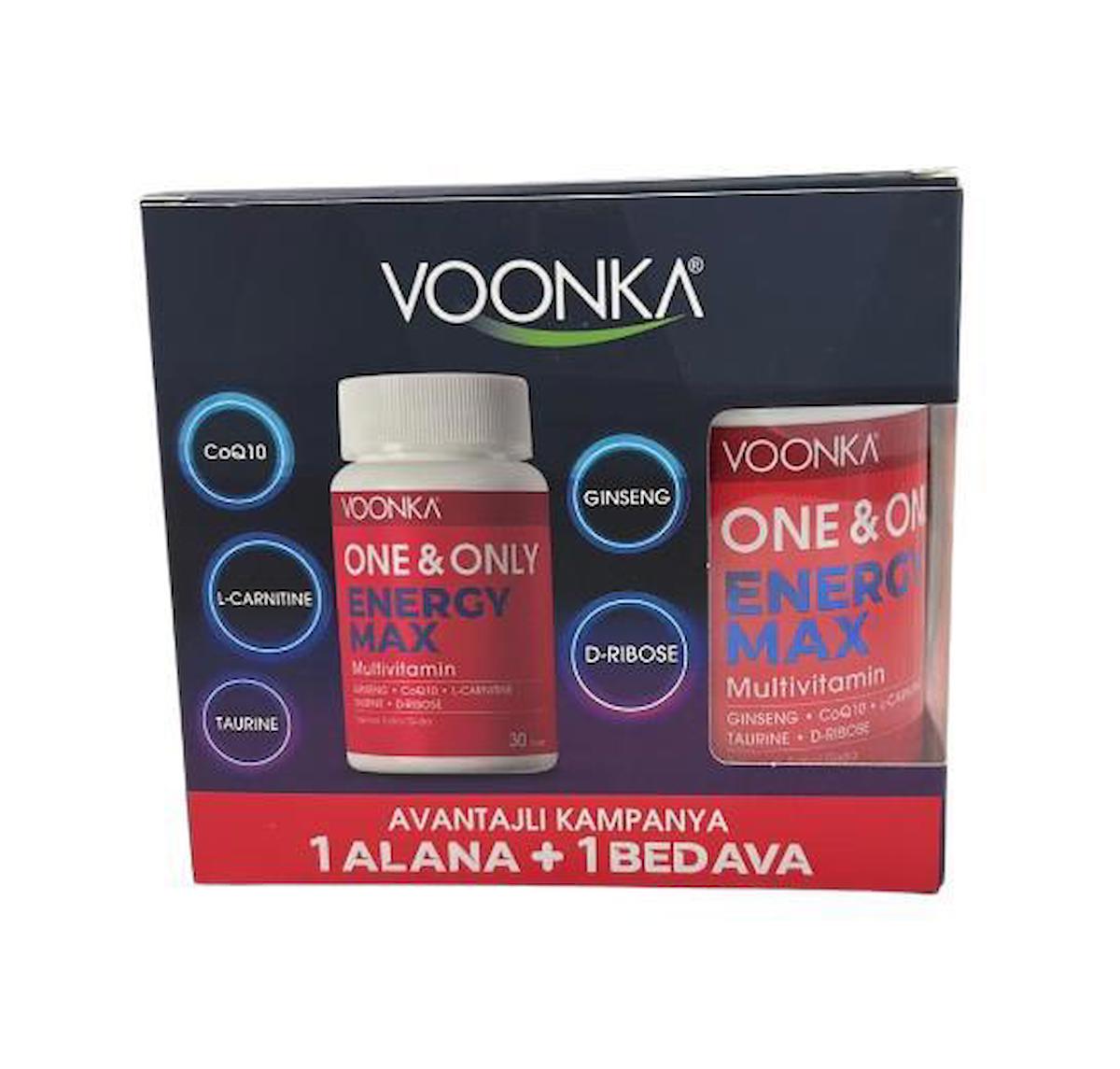 Voonka One & Only Energy Sade Unisex Vitamin 2x30 Tablet