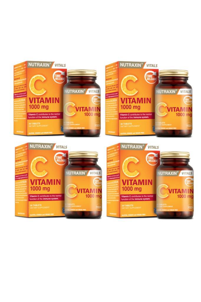 Nutraxin C Vitamini Aromalı Unisex 4x30 Tablet