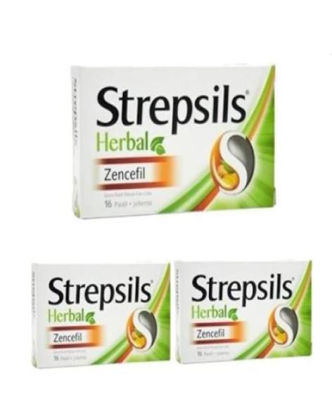 Strepsils Herbal Boğaz Ağrıları Aromalı Unisex Vitamin 3x16 Tablet