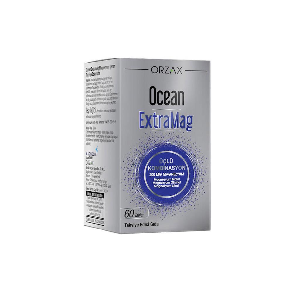 Orzax Ocean Magnezyum Sade Unisex Vitamin 60 Tablet