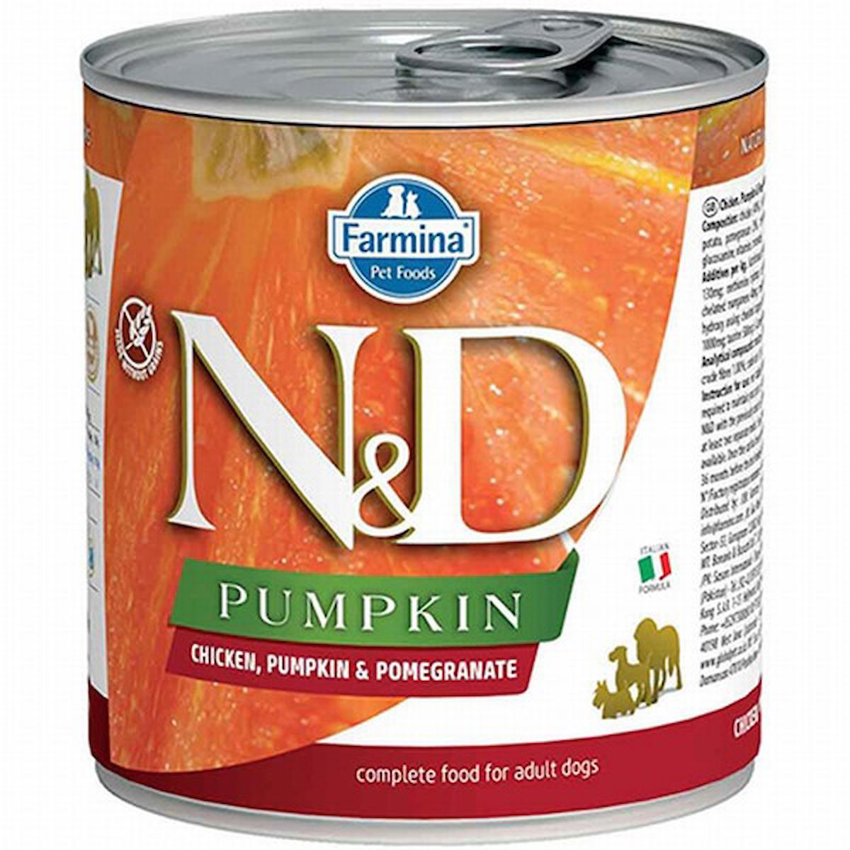 N&D Pumpkin Narlı ve Tavuklu Yetişkin Yaş Köpek Maması 285 gr 6'lı