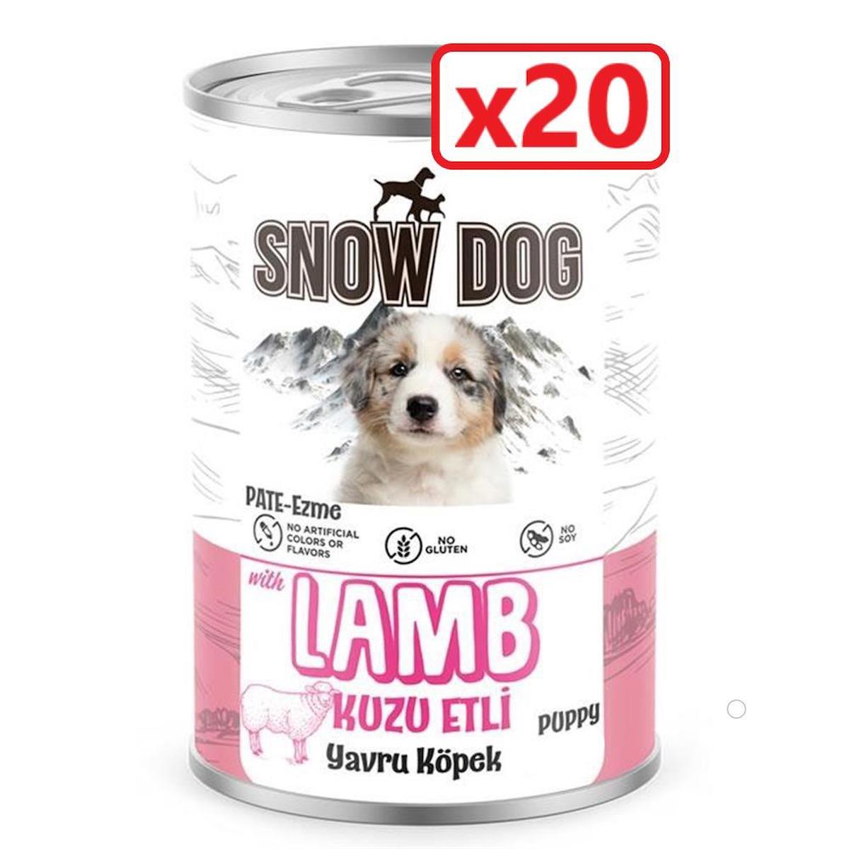 Snow Dog Kuzu Etli Yavru Yaş Köpek Maması 400 gr 20'li