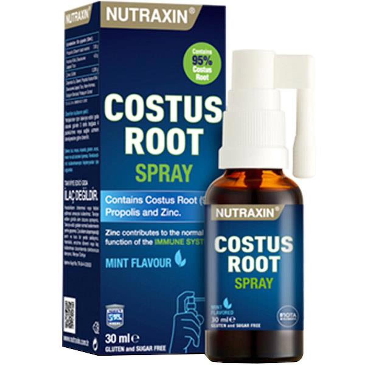 Nutraxin Costus Root Nane Yetişkin Bitkisel Besin Desteği 30 ml