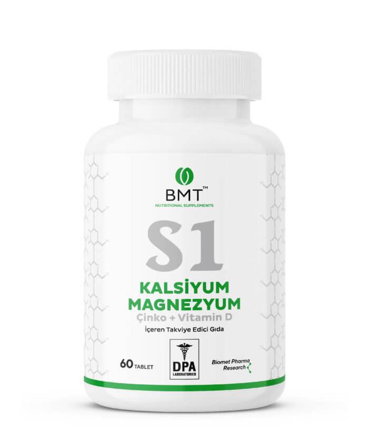 Biomet Kalsiyum, Magnezyum Yetişkin Bitkisel Besin Desteği 60 Tablet