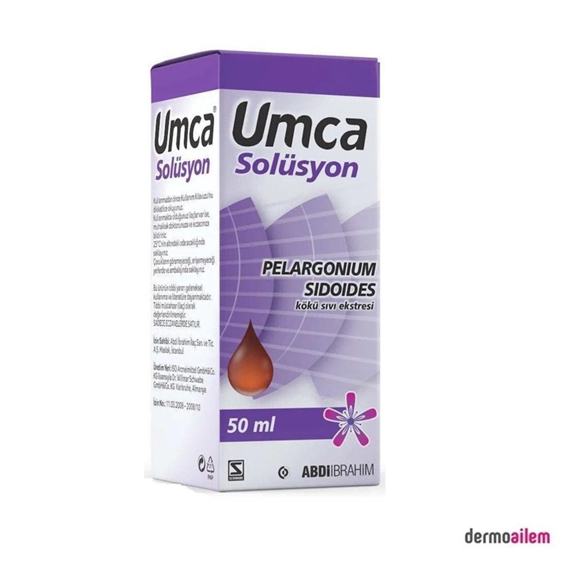 Umca Solüsyon Sade Yetişkin Bitkisel Besin Desteği 50 ml