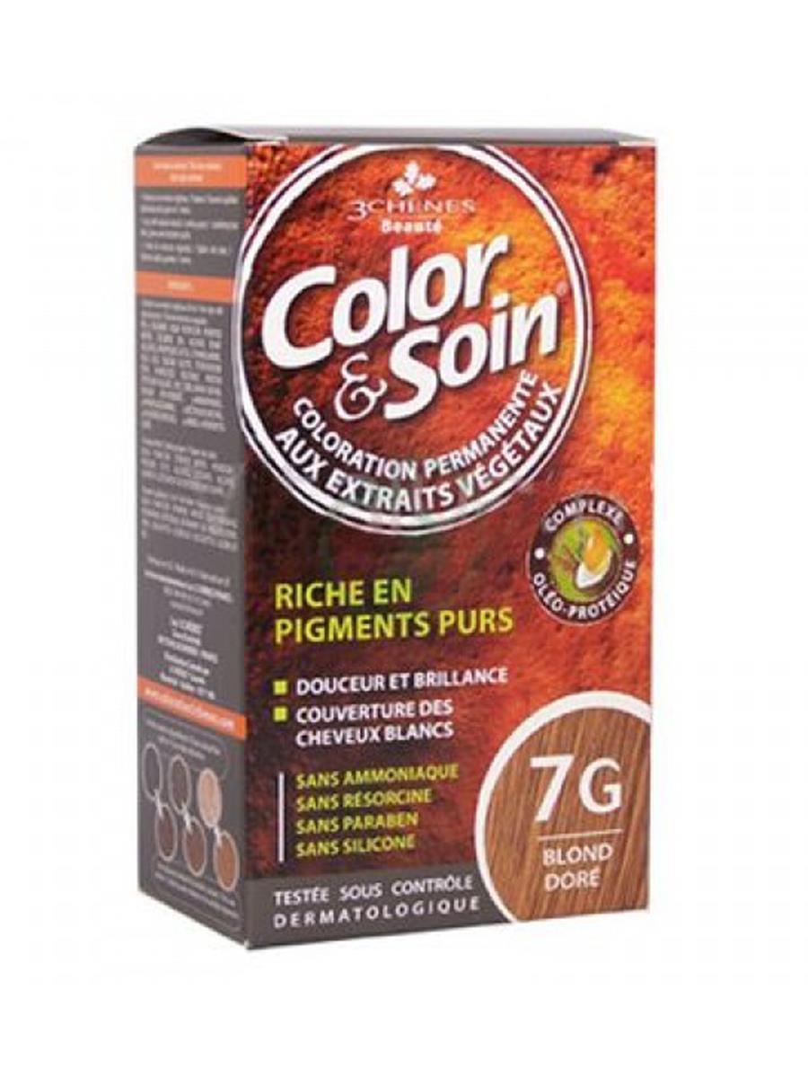 Color Soin 7G Altın Sarı Amonyaksız Krem Saç Boyası 120 ml