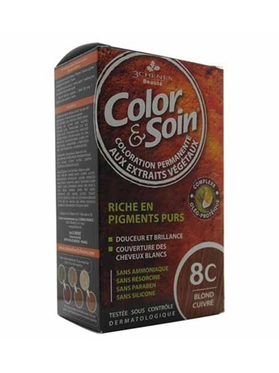 Color Soin 8C Bakır Sarı Amonyaksız Krem Saç Boyası 120 ml