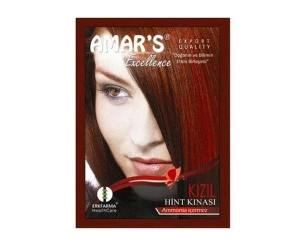 Amars Kızıl Amonyaksız Toz Saç Boyası 6x10 gr