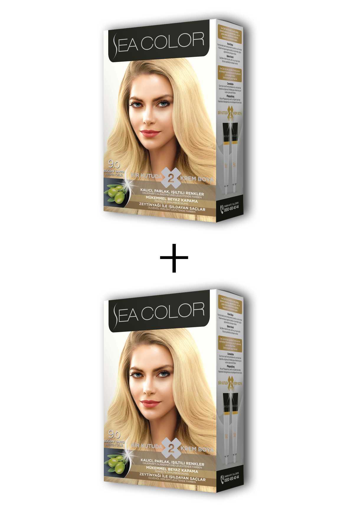 Sea Color 9.0 Buğday Sarısı Krem Saç Boyası