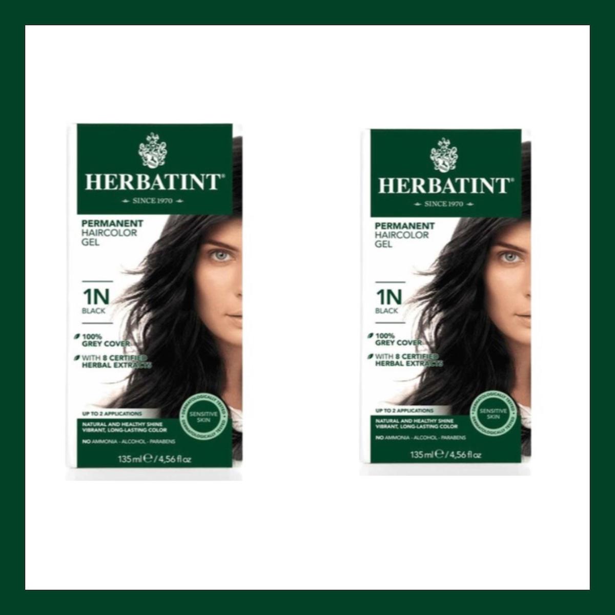 Herbatint 1N Siyah Krem Saç Boyası 2x150 ml