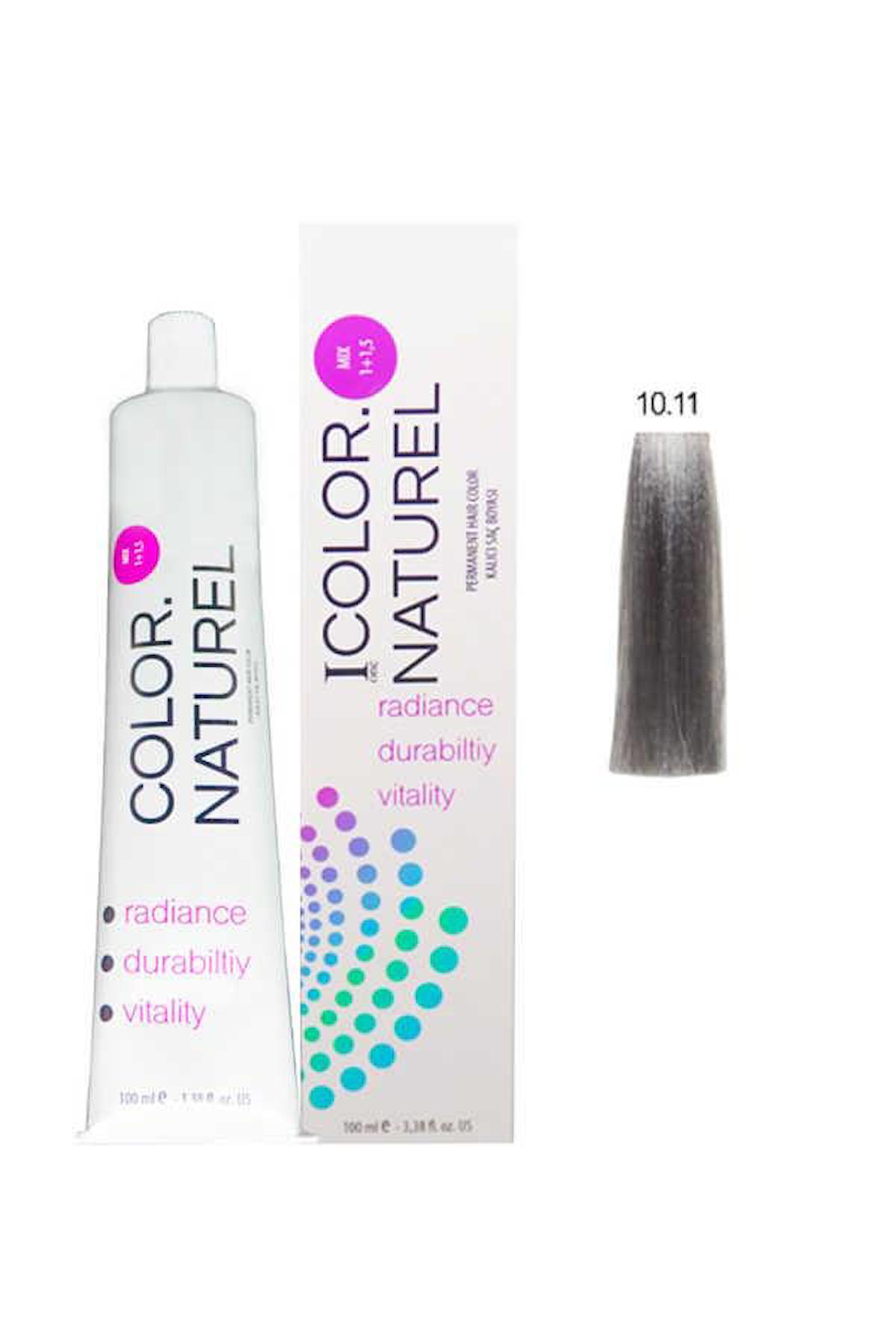 Color Naturel 10.11 Yoğun Küllü Açık Sarı Krem Saç Boyası 100 ml