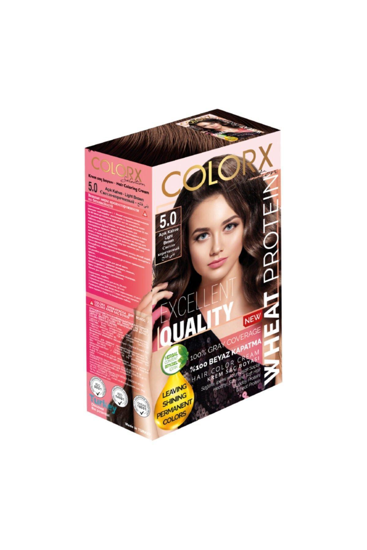 Colorx 5.0 Açık Kahve Krem Saç Boyası 60 ml