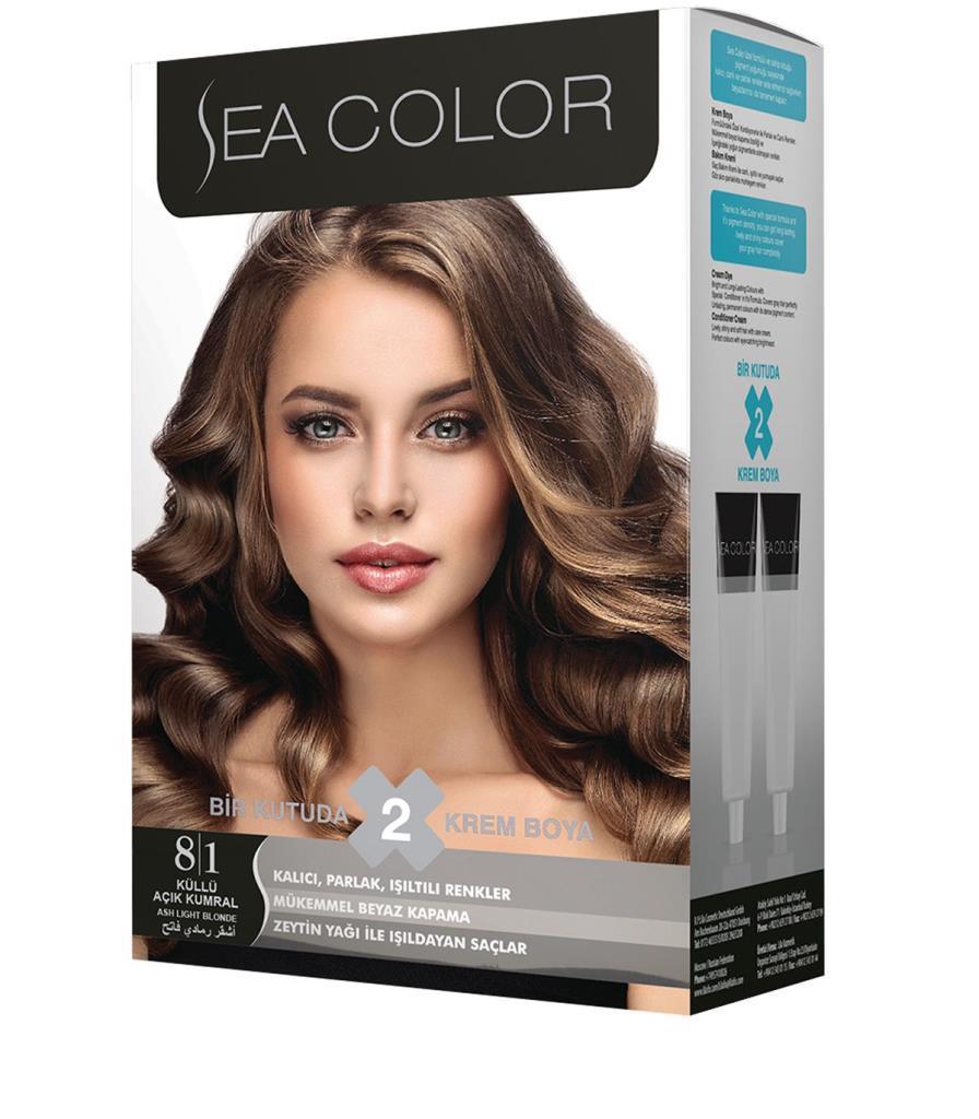 Sea Color 8.1 Açık Kumral Krem Saç Boyası