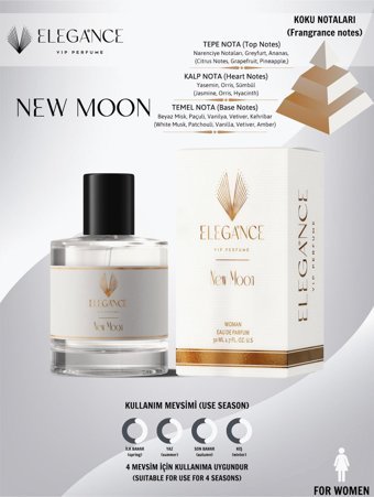 Elegance Vip Perfume New Moon EDP Çiçeksi Kadın Parfüm 50 ml