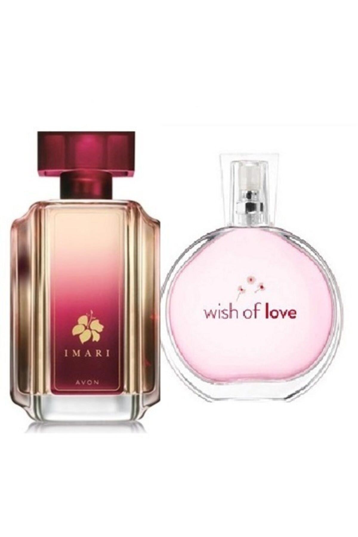 Avon Imari & Wish Of Love EDT Çiçeksi-Meyvemsi Kadın Parfüm 2x50 ml