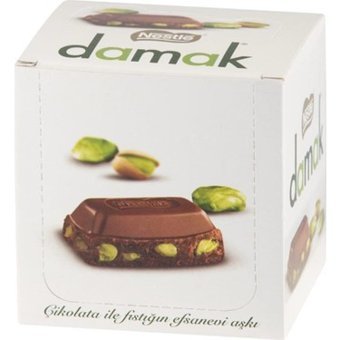 Nestle Damak Antep Fıstıklı Çikolata 70 gr 6 Adet