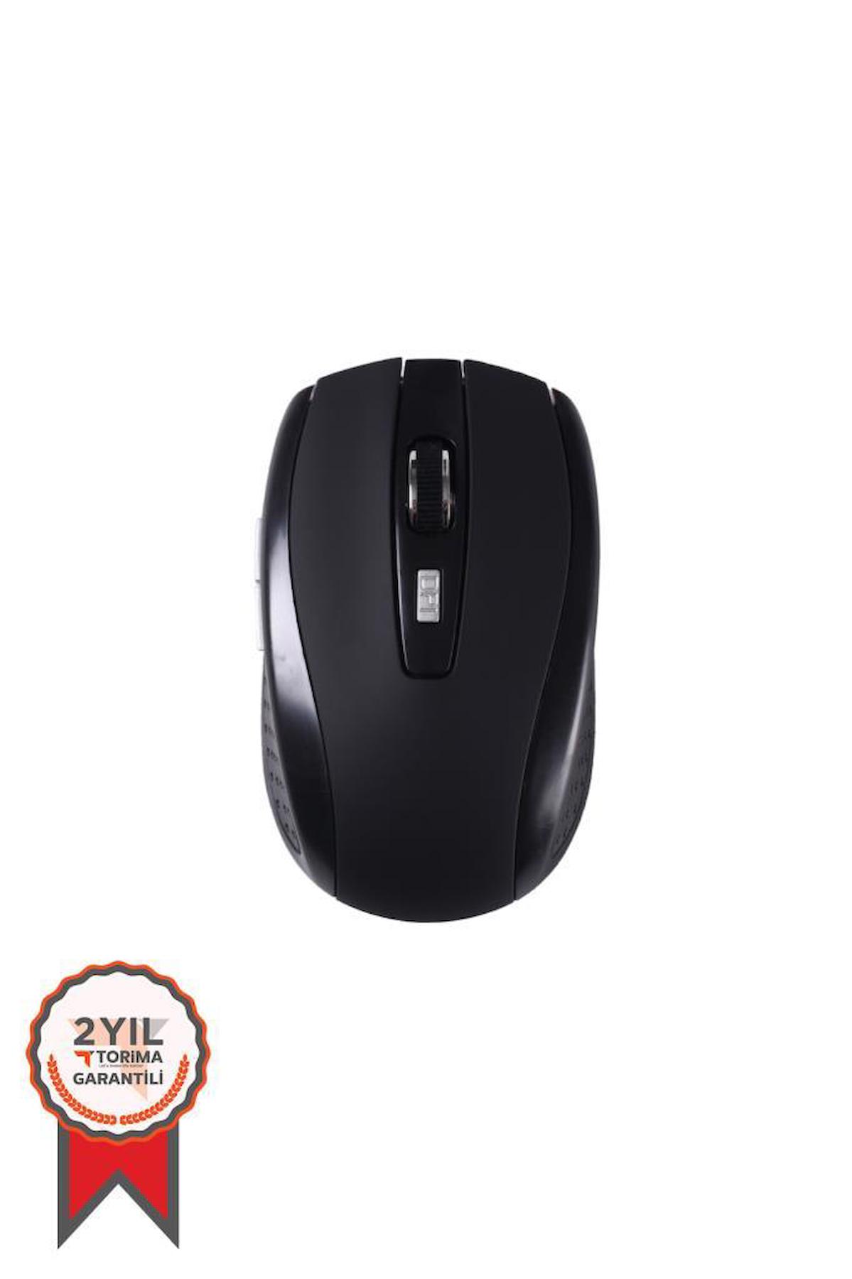 Torima Tm-08 Ergonomik Kablosuz Siyah Optik Mouse