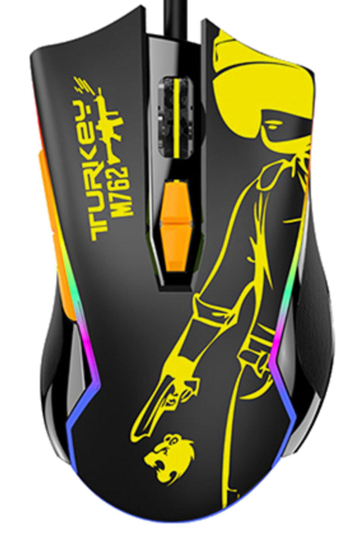 Katsuta M-762 RGB Makrolu Kablolu Siyah Gaming Mouse