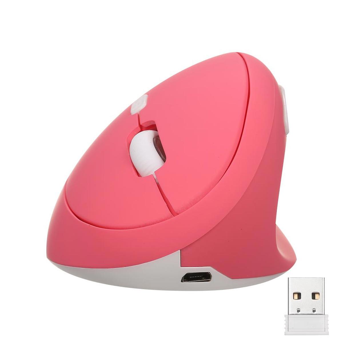 Valkyrie Y08 Sessiz Dikey Kablosuz Pembe Gaming Mouse