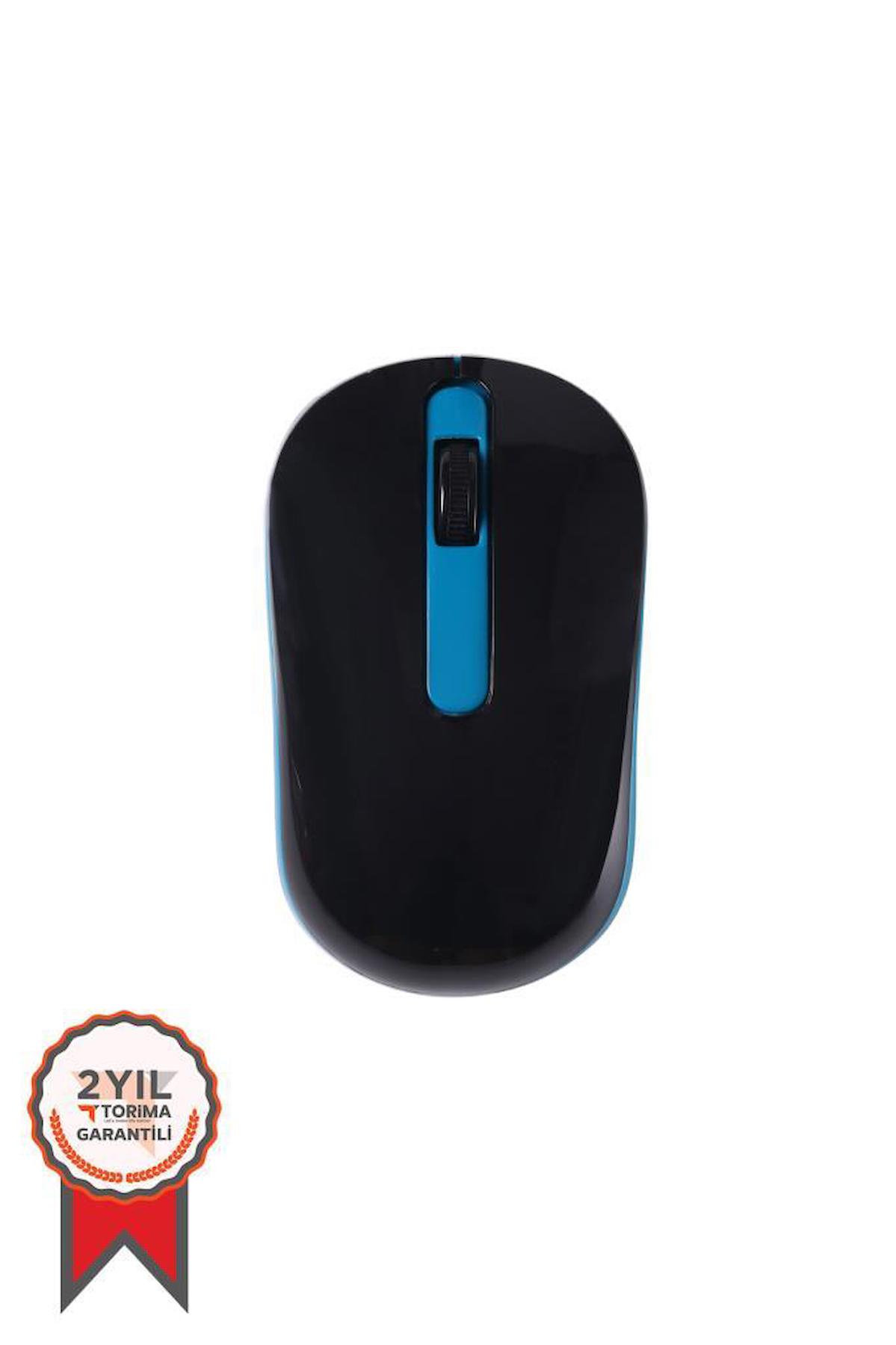 Torima Tm-10 Ergonomik Kablosuz Mavi Mouse