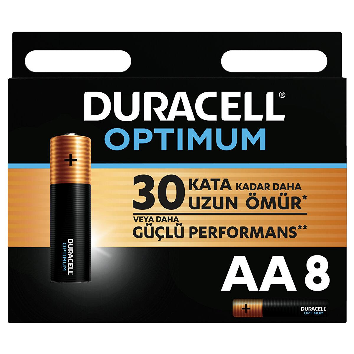 Duracell Optimum AA / Kalem Pil 8'li