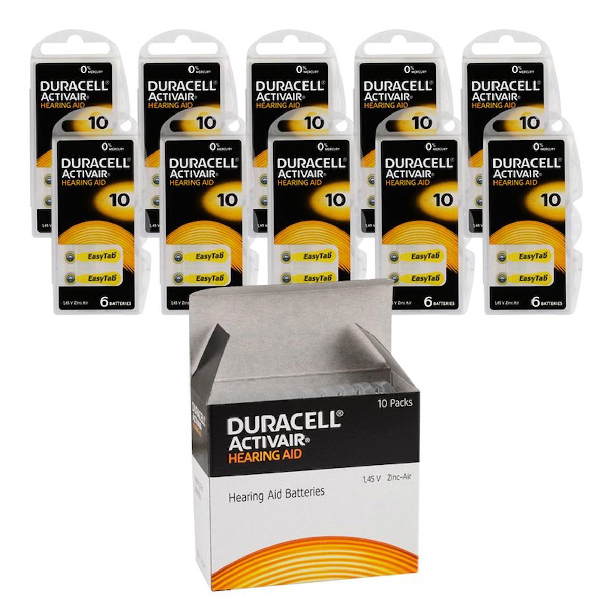 Duracell 10 1.45 V Çinko Düğme Pil 10x6'lı