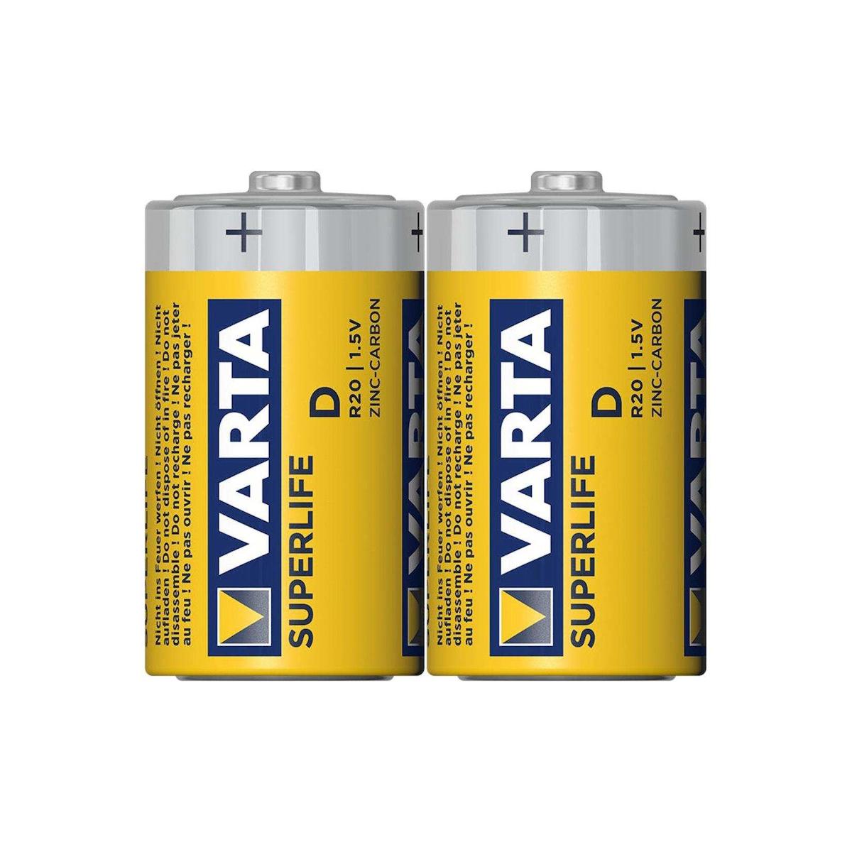 Varta R20 1.5 V Çinko D / Büyük Pil 2'li