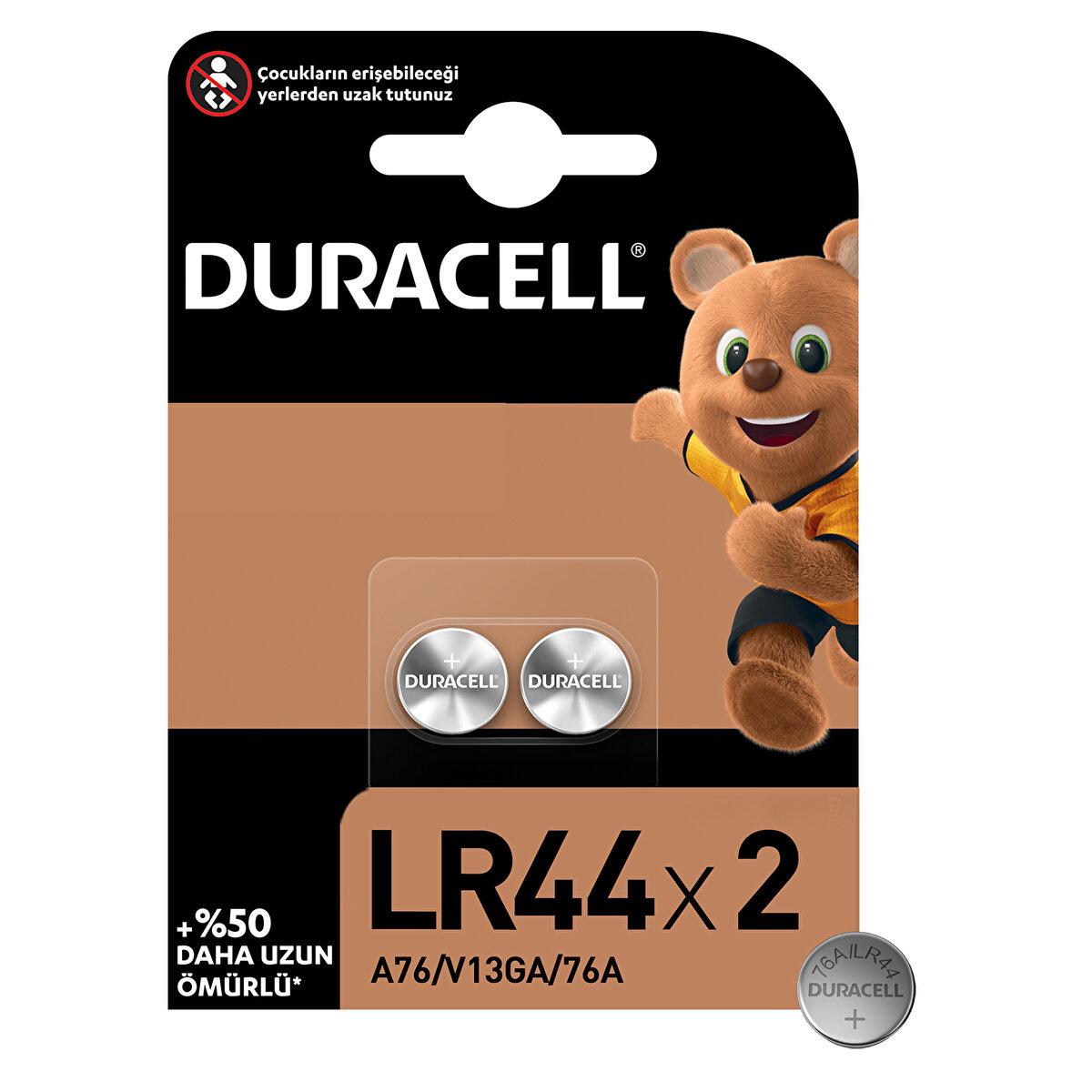 Duracell LR44 1.5 V Lityum Düğme Pil 2'li