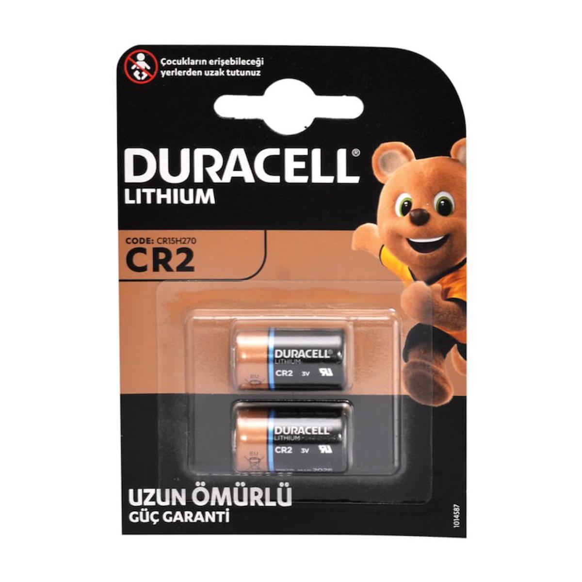 Duracell 3 V Lityum CR2 Pil 2'li