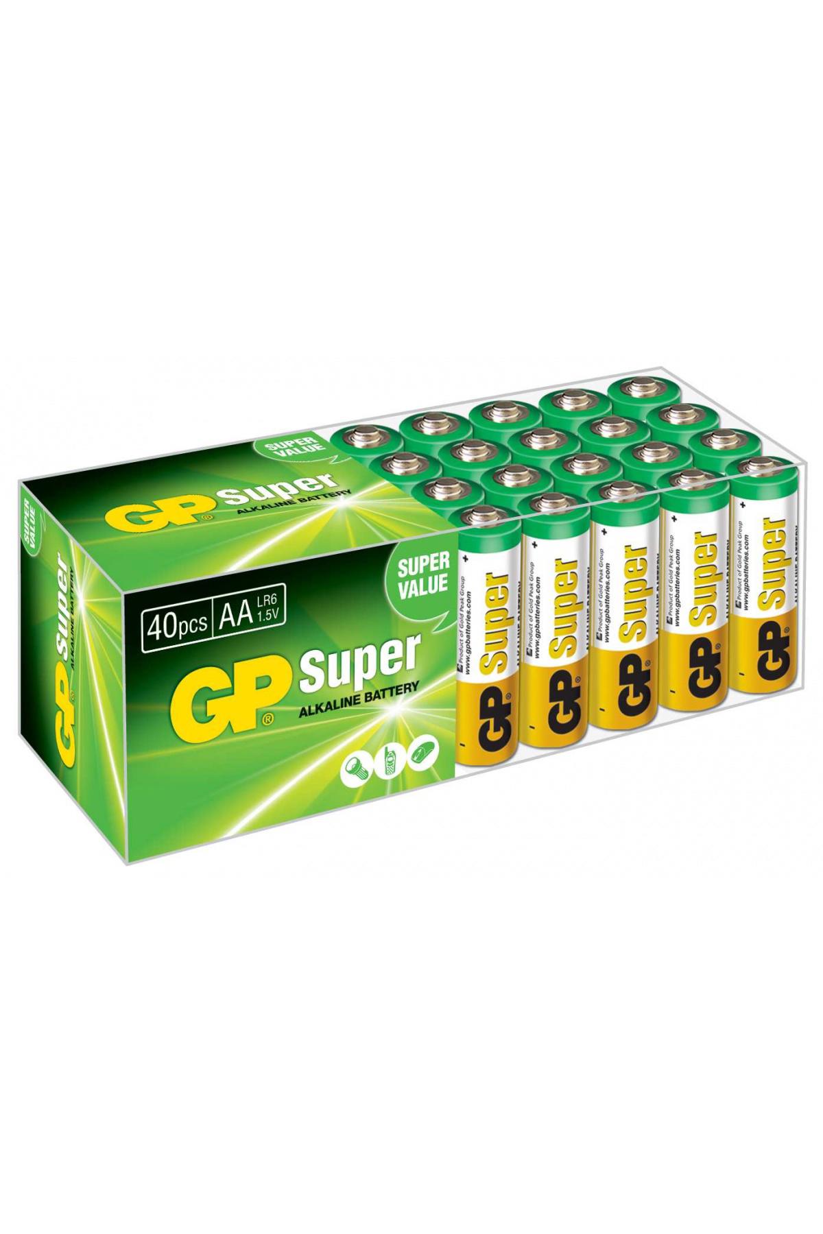 Gp GP15A 1.5 V Alkalin AA / Kalem Pil 40'lı