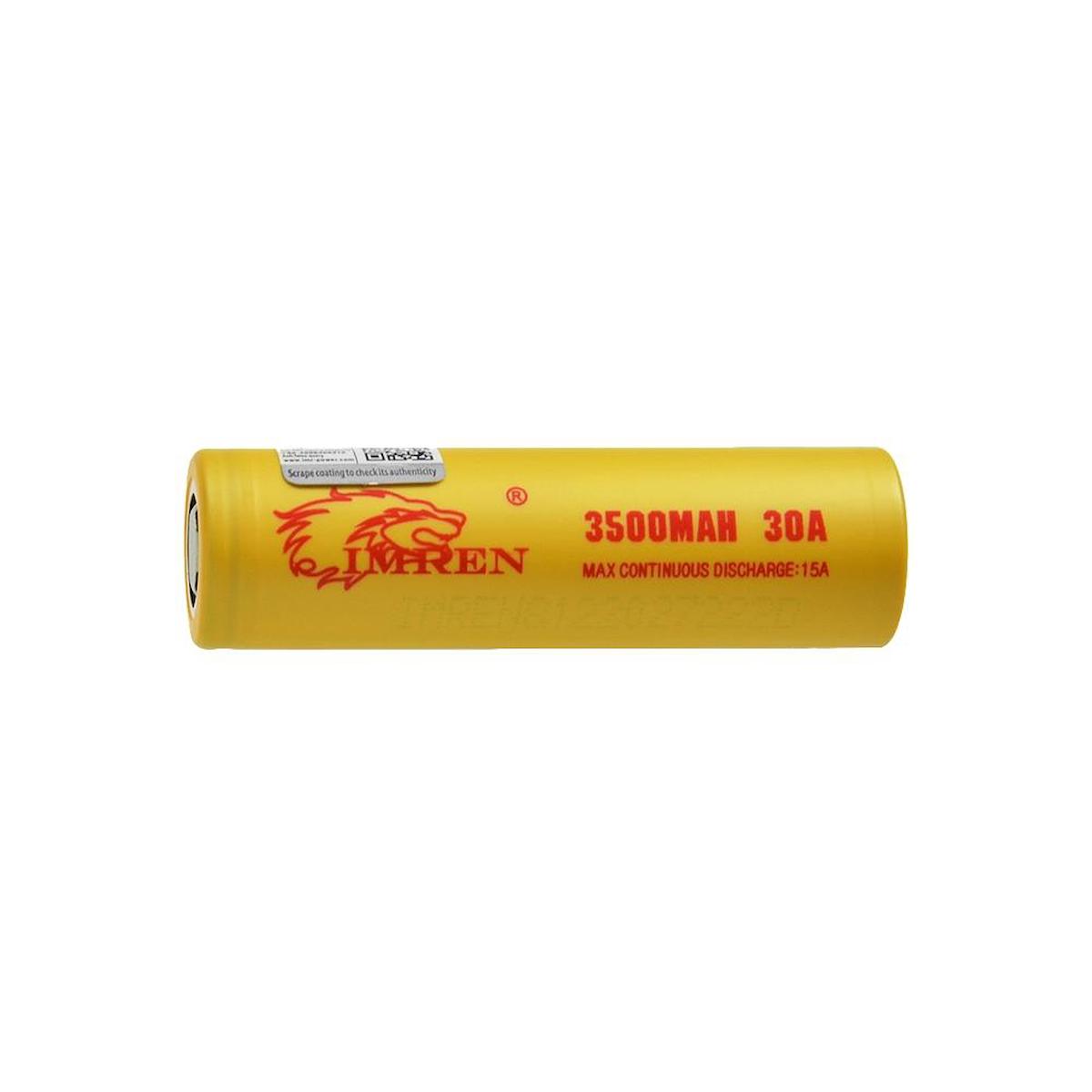 İmren 18650 3.7 V 3500 mAh Li-ion Şarjlı Pil